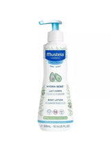 Mustela Hydra Bébé body lotion bottle with blue pump, 300 ml