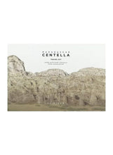 Centella travel kit box with Madagascar mountains and centered Centella logo