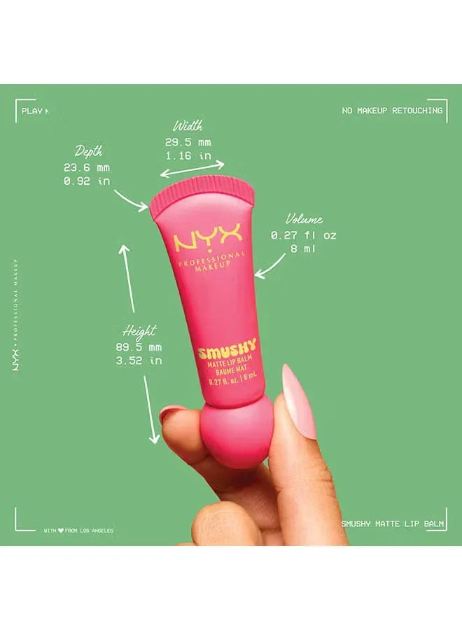 NYX PROFESSIONAL MAKEUP. Smushy Matte Lip Balm – Soft Smile - Mumzar