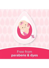 Johnson’s baby oil free from parabens & dyes with drop graphic