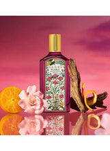 Gucci Flora intense eau de parfum bottle, 100ml, with gardenia, citrus, and pods