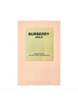 Eau de parfum box with Burberry Gold label, 100 ml