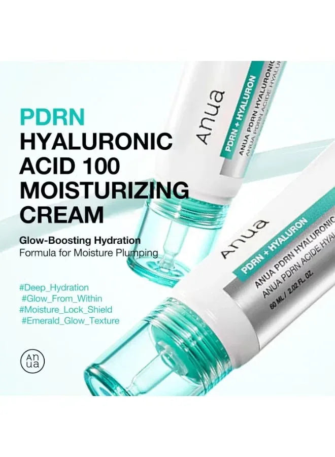 Anua PDRN Hyaluronic Acid 100 Moisturizing Cream – 60ml - Mumzar