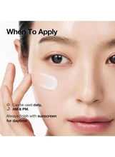 Anua hyaluronic acid 100 moisturizing cream applied to cheek and under-eye