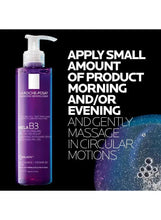 Micro-peeling gel bottle with white pump with bubbles and circular motion graphic