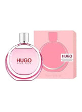 HUGO BOSS Extreme eau de parfum bottle with pink liquid and silver cap
