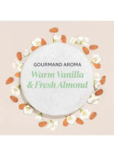 Hand and nail care scent badge: Warm Vanilla & Fresh Almond