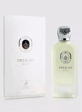 Eau de parfum gift set with silver-capped bottle and branded white box