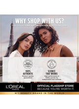 L’OREAL Paris telescopic lift mascara promotional store display with models