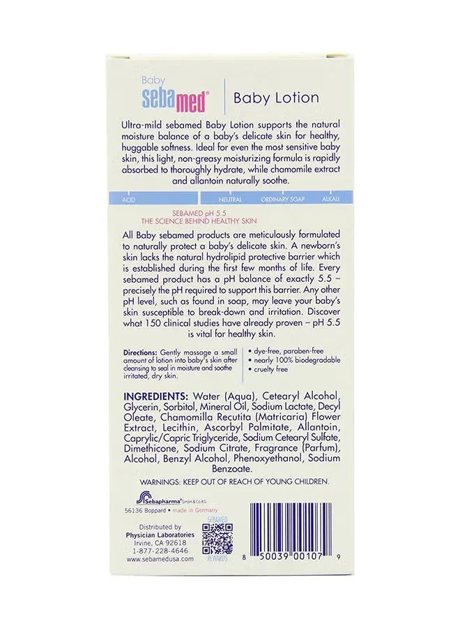 Sebamed Moisturizing Baby Body Lotion for Delicate Skin with Chamomile - Mumzar