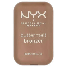 NYX Buttermelt bronzer compact, warm medium brown shade 02 All Buttad Up