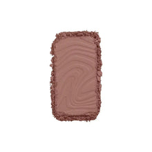 NYX Buttermelt bronzer swatch, textured warm medium brown with swirl embossing