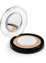 Matte poreless powder compact, Natural Beige 220, open with powder and mirror