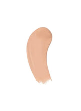 Foundation swatch, fair-medium beige skin tone smear