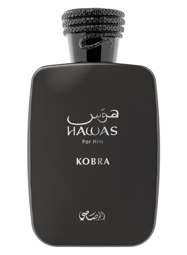 Rasasi Hawas Kobra Eau de Parfum – 100 ml (Men’s Woody-Spicy Oriental Fragrance)