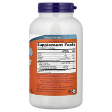 NOW Ultra Omega 3-D fish oil bottle back label showing Supplement Facts panel.