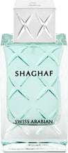 Eau de parfum bottle with aqua glass body and faceted white cap