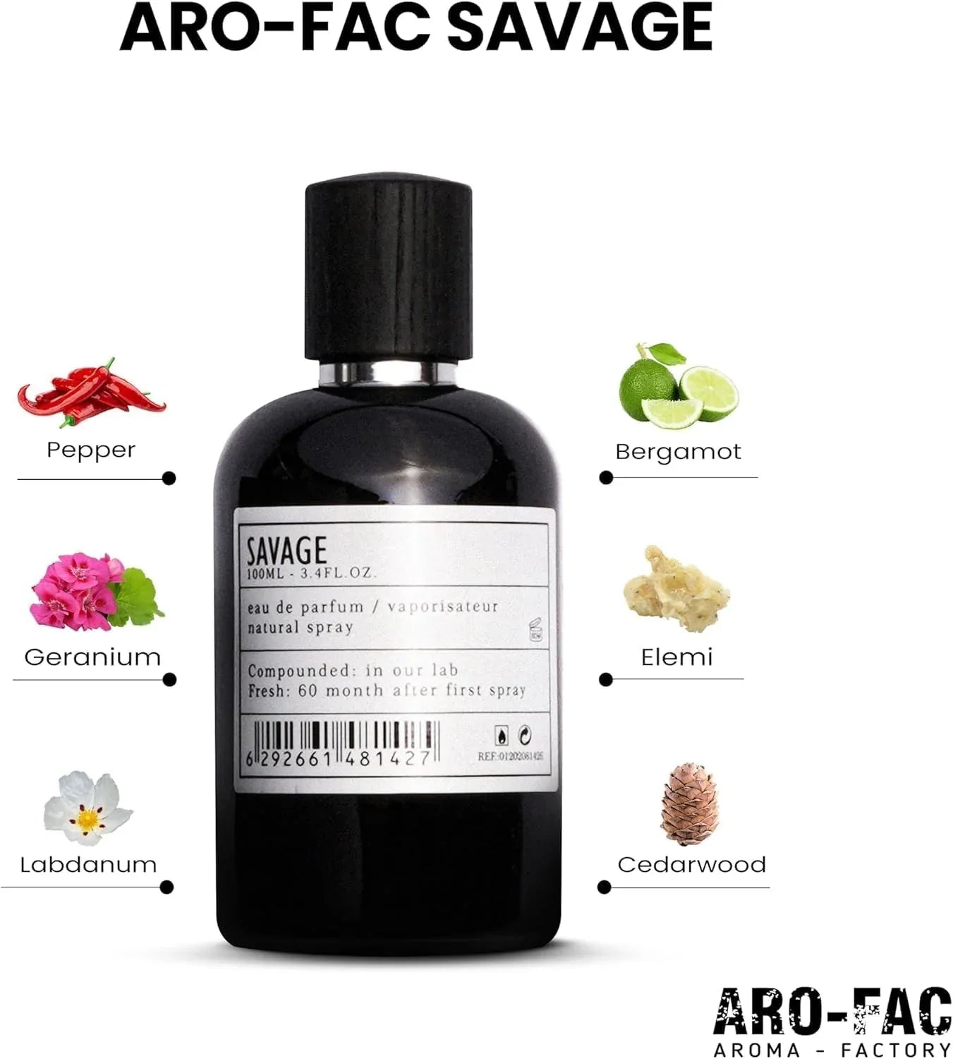 Aro Fac Savage by AMD Perfumes – Men’s Eau de Parfum (100ml) - Mumzar