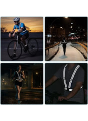 High-Visibility Reflective Safety Belt, Safety Waist Belt, and Safety Jacket White - Mumzar