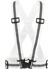 High-Visibility Reflective Safety Belt, Safety Waist Belt, and Safety Jacket White - Mumzar