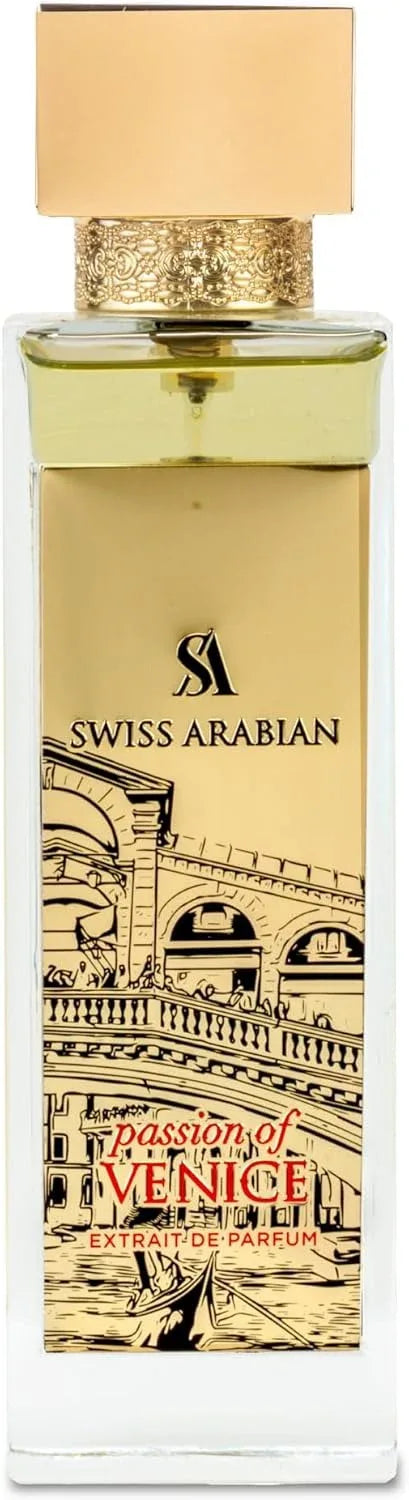 Swiss Arabian Passion of Venice Extrait de Parfum – 100ml, Premium Unisex Woody Musky Fragrance - Mumzar