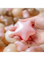 Pack Of 50 Thickened Five-Pointed Star Ocean Ball – Baby Chewable Wave Ball Pool Toy (5.5 cm, Mixed Colors) - Mumzar