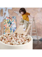 Pack Of 50 Thickened Five-Pointed Star Ocean Ball – Baby Chewable Wave Ball Pool Toy (5.5 cm, Mixed Colors) - Mumzar