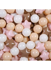 Pack Of 50 Thickened Five-Pointed Star Ocean Ball – Baby Chewable Wave Ball Pool Toy (5.5 cm, Mixed Colors) - Mumzar