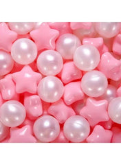 Pack Of 50 Thickened Five-Pointed Star Ocean Ball – Baby Chewable Wave Ball Pool Toy (5.5 cm, Mixed Colors) - Mumzar