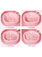 Pack Of 50 Thickened Five-Pointed Star Ocean Ball – Baby Chewable Wave Ball Pool Toy (5.5 cm, Mixed Colors) - Mumzar