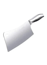 All-steel meat cleaver blade with handle cutout