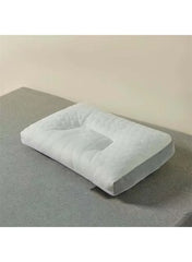 Cloud Cabin Latex Pillow with Gray Mesh Edge – 45 × 70 cm – 900g - Mumzar