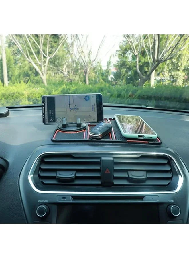 Silicone Anti-Skid Mat for Car Dashboard – Non-Slip Dashboard Pad (Red & Blue) - Mumzar