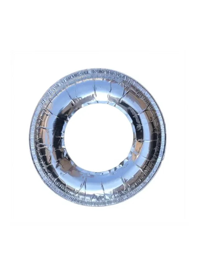 Pack of 4 Thickened Round Aluminum Foil Gas Stove Protective Mat – Heat Resistant Burner Covers - Mumzar