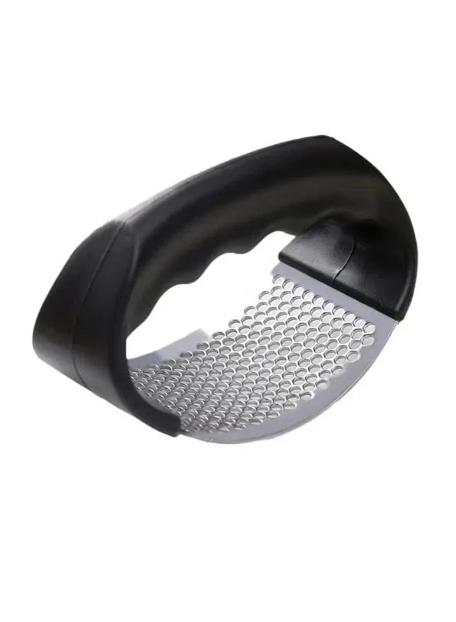 Stainless Steel Ring Garlic Press – Manual Garlic Crusher and Mashing Tool