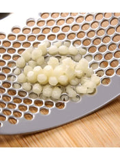 Stainless Steel Ring Garlic Press – Manual Garlic Crusher and Mashing Tool