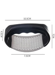 Stainless Steel Ring Garlic Press – Manual Garlic Crusher and Mashing Tool