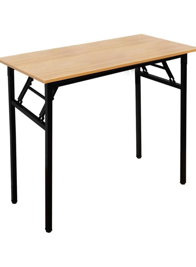 Multipurpose Wooden Foldable Desk 80 × 50 × 75 cm Portable Computer & Study Table