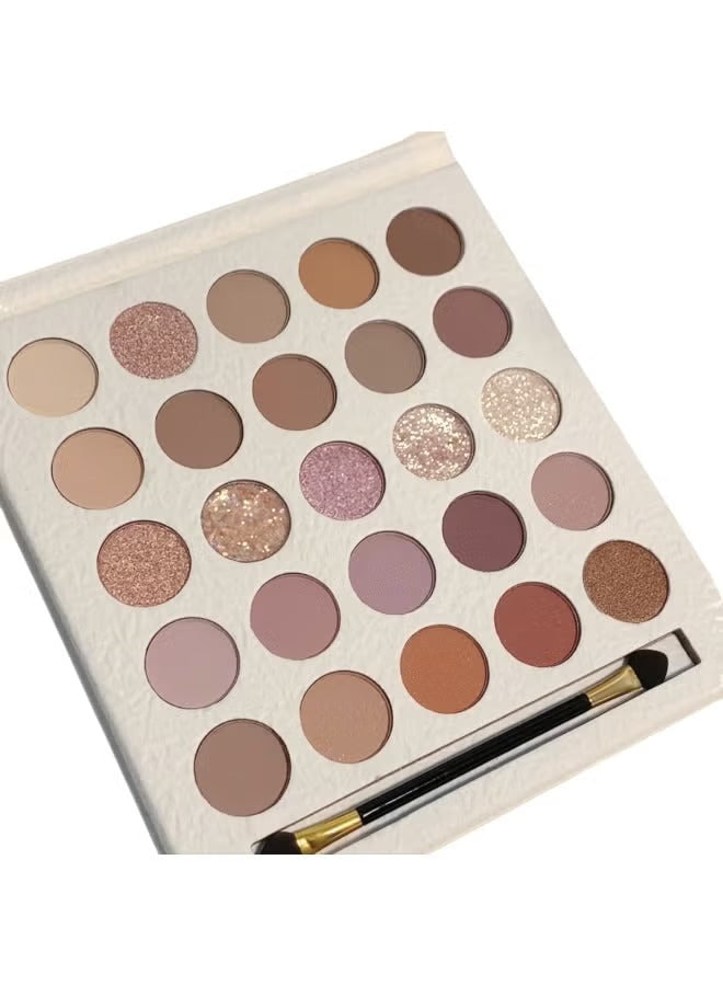25-Color Cream Eyeshadow Palette Long-Lasting Blendable Makeup Palette