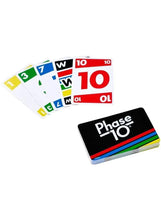 Rummy-style number card deck with fanned cards showing digits 3, 7, 10, and 11