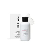 Salicylic acid face wash bottle with black pump cap and Minimialist label