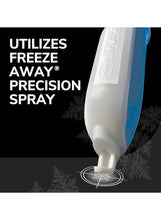 Freeze Away precision spray applicator with nozzle and targeting circle icon
