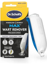 Wart remover spray kit with Dr. Scholl's Freeze Away MAX box and white applicator