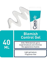 Blemish Control Gel tube with front label and 40 ml packaging graphic
