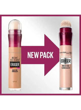 Maybelline Eraser concealer two bottles with arrow pack direction
