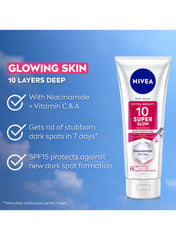 NIVEA Extra Bright 10 Glow & Youth Body Serum with Niacinamide, Vitamin C, A & E