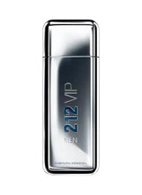 212 VIP men fragrance bottle, silver-toned with '212 VIP' label