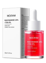 Anua niacinamide + TXA serum box and bottle set, red liquid with white dropper