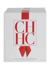 Men’s sport EDT fragrance box with CH HC logo and red ribbon-style emblem
