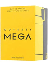 Armaf Odyssey Mega eau de parfum box, bright yellow limited edition packaging